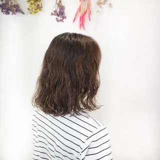 ミディアム パーマ ショート/ボブ🌿 大野ちかのヘアスタイル
