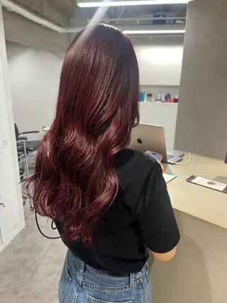 ロング カラー 暖色カラー/ブリーチ /名古屋/かのんのヘアスタイル
