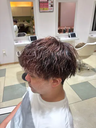 カラー メンズ ベージュカラー⌇﻿ くびれヘア.𐙚心音のヘアスタイル