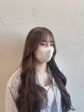 ロング 中嶋心渚⌇透明感 カラー️🩵🎀‪のヘアスタイル