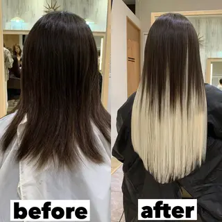 ロング カラー ヘアアレンジ マツエク・マツパ TATSUYA アートディレクターのヘアスタイル