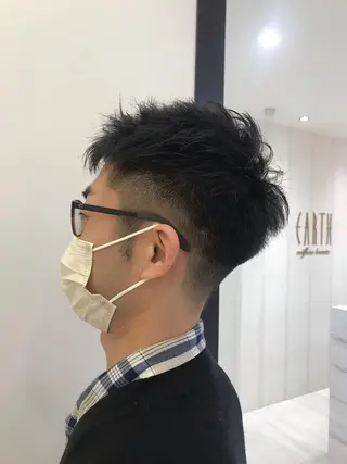 ショート メンズ レイヤー/ウルフ/ ボブ/ショート/屋敷のヘアスタイル