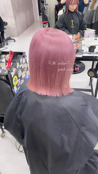 ショート カラー ヘアアレンジ メンズ のん🎀ハイトーン/ レイヤーカット🐳のヘアスタイル