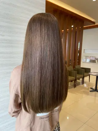 ロング カラー 仙石 愛のヘアスタイル