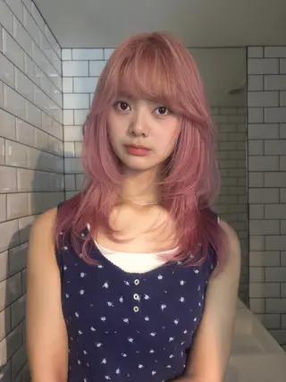 ロング カラー ヘアアレンジ ニュアンスカラー🧶 nanacoのヘアスタイル