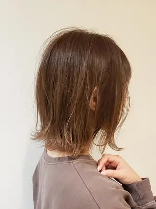 ミディアム カラー 美髪⭐︎髪質改善 井上　康司のヘアスタイル