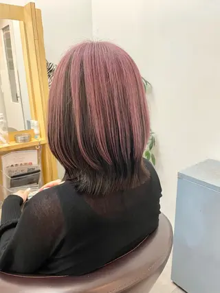 ミディアム カラー 🎀 原宿/ブリーチ 🎀 ♡Reina♡のヘアスタイル