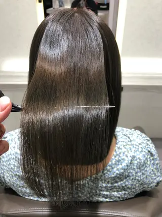 セミロング カラー ムトウセイマ/艶髪 /艶ケアWブリーチのヘアスタイル