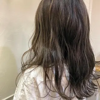 ロング カラー 艶カラー/韓国顔周り 🎀mamiのヘアスタイル