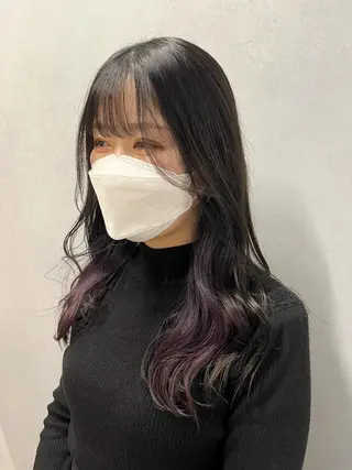 セミロング カラー 🦩レイヤー|透明感 カラー🦩makoのヘアスタイル