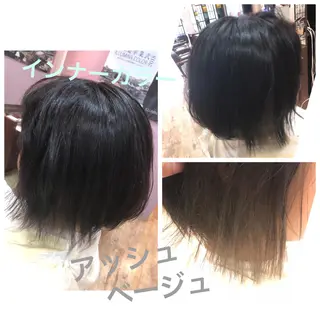ショート カラー 【寺田町】ソリハシ アキラのヘアスタイル