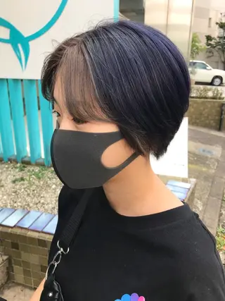 ショート カラー ヘアアレンジ 佐藤 魁人のヘアスタイル