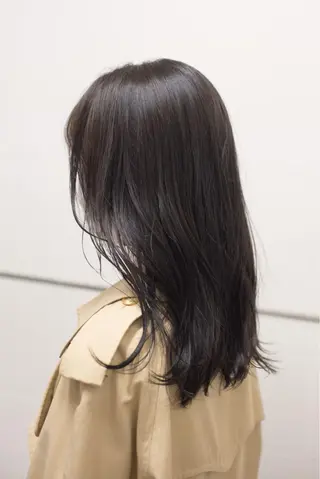 セミロング カラー 千葉 慎也のヘアスタイル