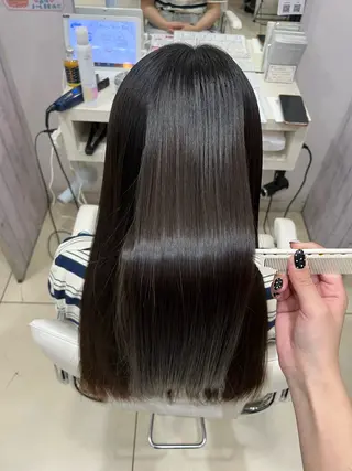 セミロング 【髪質改善カラー】 あむ·. ⟡ 🖤のヘアスタイル