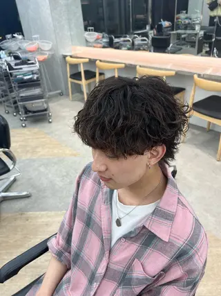 パーマ メンズ 🌀toa/波巻き✨ /メンズパーマ／栄のヘアスタイル