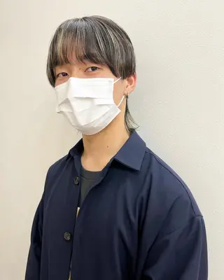 ミディアム カラー パーマ ヘアアレンジ メンズ 【池袋/スパイキー ショート】ⓝⓘⓜⓤのヘアスタイル