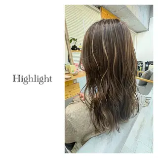 セミロング レイヤーカット・ 縮毛矯正 星野のヘアスタイル