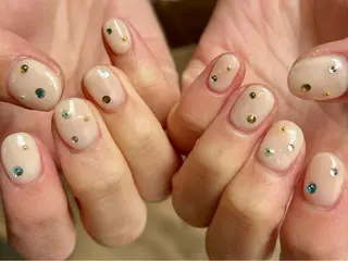 ネイル 個性派ニュアンス nuts nail所属・【池袋】nuts nail　なつみのネイルデザイン