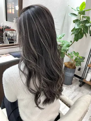 ロング カラー ヘアアレンジ Belle hair Design青野大貴のヘアスタイル