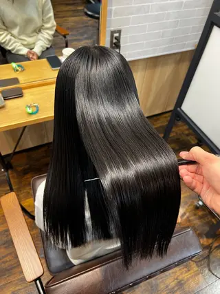 ロング Salowin銀座suite店所属・美髪縮毛矯正/髪質 改善カラー/寺倉海人のヘアスタイル