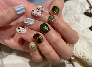 ショート m kaori𓃟のネイルデザイン