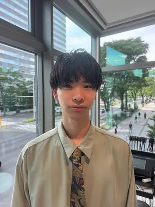 ショート メンズ メンズ特化/ センターパート/八谷のヘアスタイル