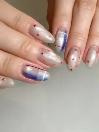 ネイル Beauty salon Ryu・ange所属・PEARL ROSE パールローズのネイルデザイン