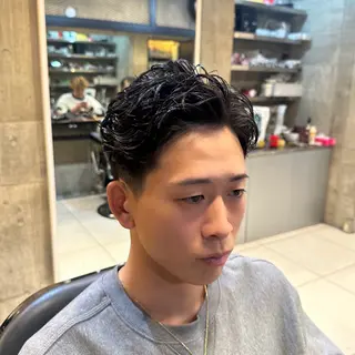 ショート メンズ ツイスパ/メンズ パーマ/歩夢のヘアスタイル