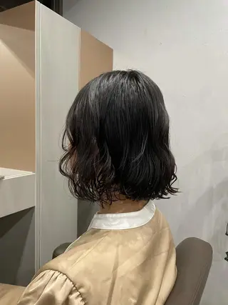 ミディアム カラー パーマ 吉田一輝 外国人パーマのヘアスタイル