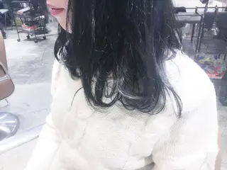 セミロング カラー 北條 優輝のヘアスタイル