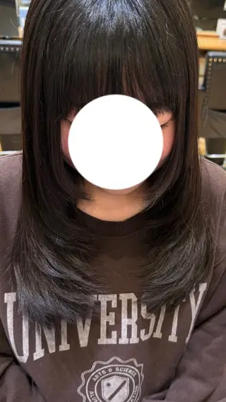 セミロング 永沼 美月のヘアスタイル