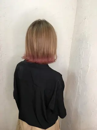 ミディアム カラー 高柳 麻美のヘアスタイル