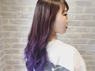 セミロング カラー la fith所属・rico_by ヘアとアイブロウのヘアスタイル