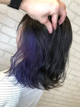 ミディアム カラー Gain池下 レディースのヘアスタイル