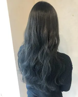 ロング カラー JIL BLAN 京都所属・RU RIのヘアスタイル