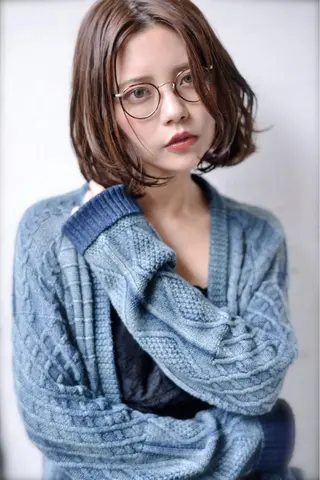 ショート カラー パーマ SALOWIN 表参道所属・シンカ 表参道のヘアスタイル