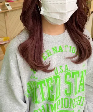 ロング カラー 韓国ヘア/レイヤー/ 暖色カラー/ Aiのヘアスタイル