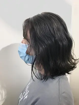 ミディアム カラー 清水　ちひろ ✄トップスタイリストのヘアスタイル