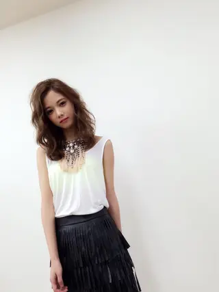 セミロング ヘアアレンジ knock【ノック】所属・烏丸韓国ヘア🇰🇷 ayaka🎀のヘアスタイル