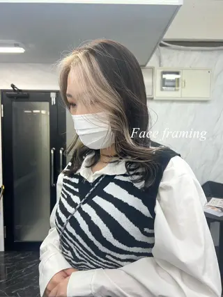 ロング カラー シールエクステ特化 ハイトーン、NANAのヘアスタイル