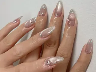 ネイル rina ニュアンス♡ワンホンのネイルデザイン