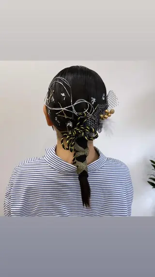 ミディアム ヘアアレンジ HIROKO / 透明感暖色カラー🎀のヘアスタイル