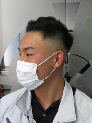 パーマ メンズ Le'a所属・渋谷/フェード/ 國分 翔のヘアスタイル