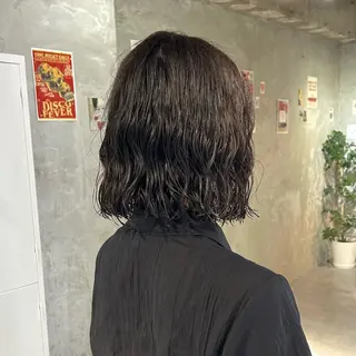 ミディアム パーマ 透明感カラー/メンズ /ボブKanna🪄のヘアスタイル