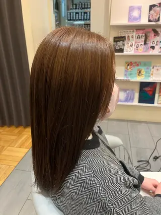 ロング カラー 西田 夏望のヘアスタイル