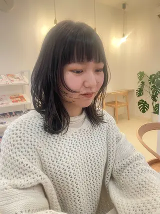 ミディアム ルプラボウ/日野 /ショート/レイヤーのヘアスタイル