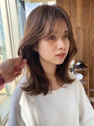 ミディアム 【1日2名様限定】 AFLOAT白川雄副のヘアスタイル