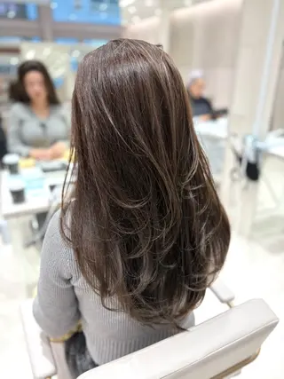 ロング カラー 銀座/オリーブ/ 透明感カラー✨りくのヘアスタイル