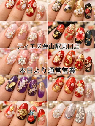 ネイル ティーエヌ 金山駅東口店のネイルデザイン