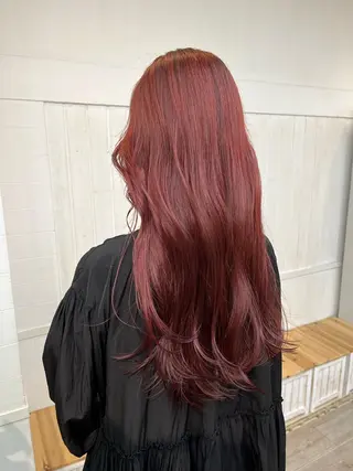 ロング カラー パーマ ヘアアレンジ 二ヶ月綺麗が続く デザイン/星野六三四のヘアスタイル